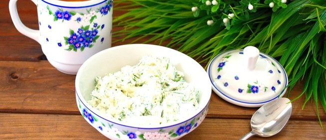 Творог с зеленью