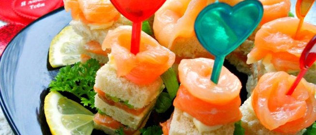 Канапе с семгой