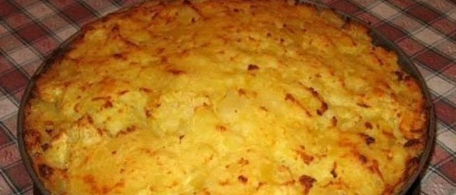 Запеканка из макарон с яблоками