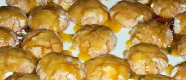 Глазурированное апельсиновое печенье