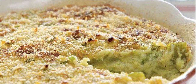 Запеканка из кабачков со сметаной