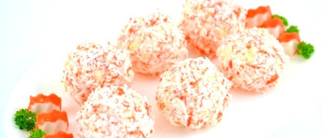 Крабовые шарики с сыром