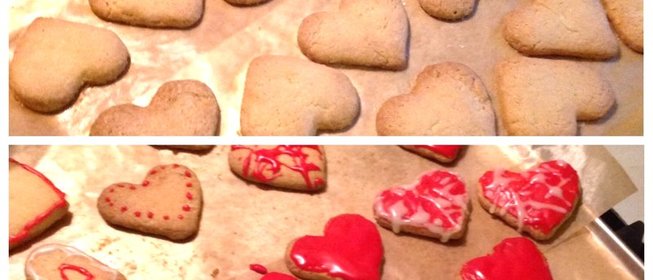 Песочное печенье с глазурью