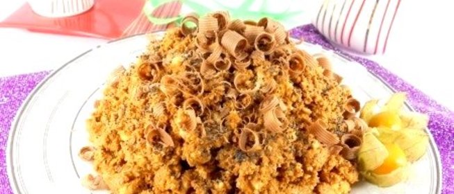 Муравейник без выпечки с печеньем