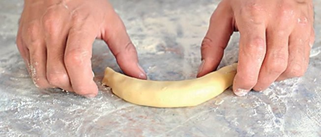 Печенье Бананы с творожной начинкой