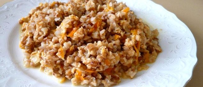 Гречневая каша с соевым фаршем