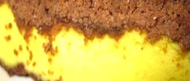 Творожная запеканка в шоколадном штрейзеле