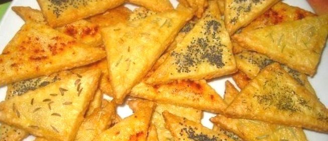 Сырное печенье к вину