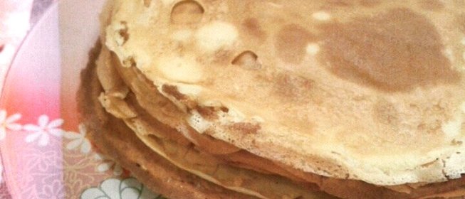 Простые тонкие блины