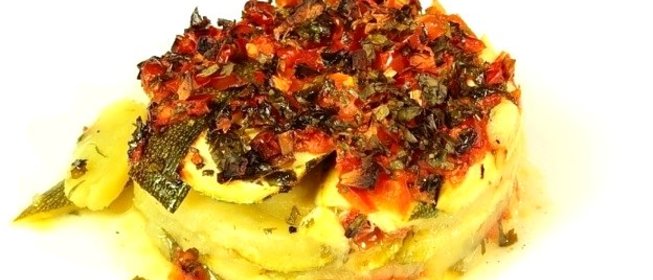 Запеканка из кабачков и картофеля