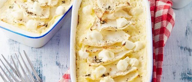 Запеканка из сельдерея с тимьяном