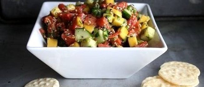 Севиче из слабосоленого лосося