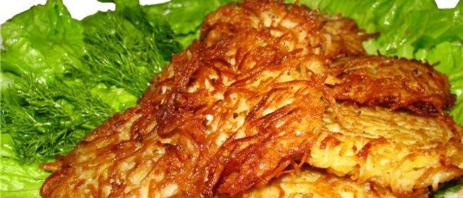 Драники из моркови