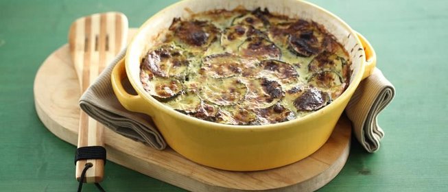 Запеканка из цуккини с брынзой