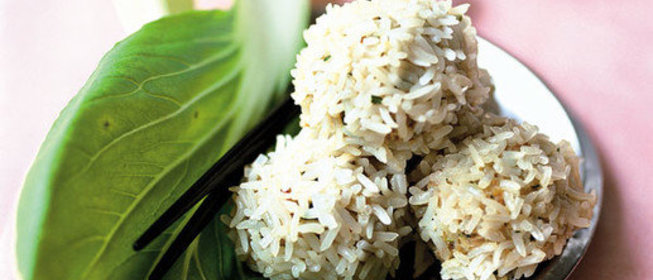 Дим-сум из риса, раков и водяных орехов