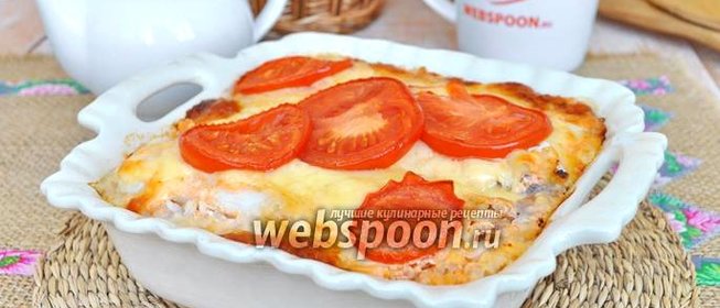 Запеканка из минтая с рисом