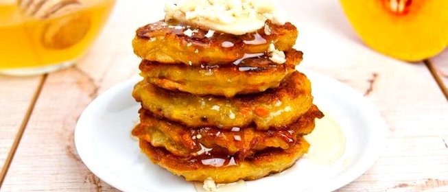 Тыквенно-банановые оладьи