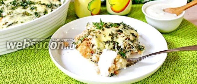 Запеканка из филе минтая и цветной капусты