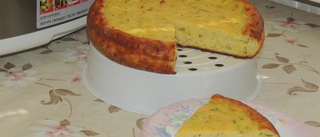 Запеканка из творога и кабачков