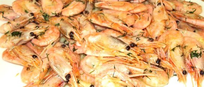 Жареные креветки к пиву