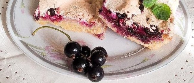 Смородиновое печенье с безе