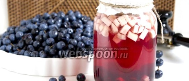 Компот с тёрном и кабачком