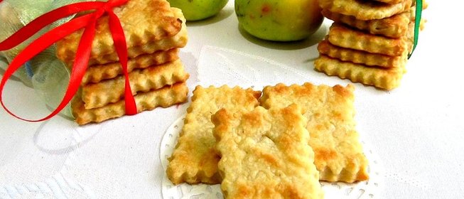 Постное яблочное печенье