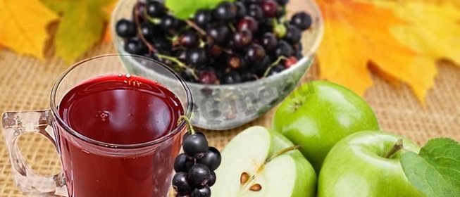 Компот яблоко смородина