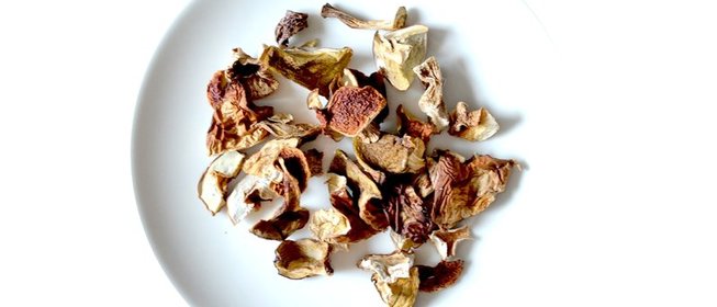 Сушеные белые грибы