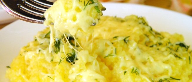 Кукурузная каша с сыром