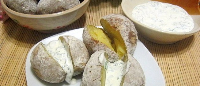 Картошка, запеченная в золе