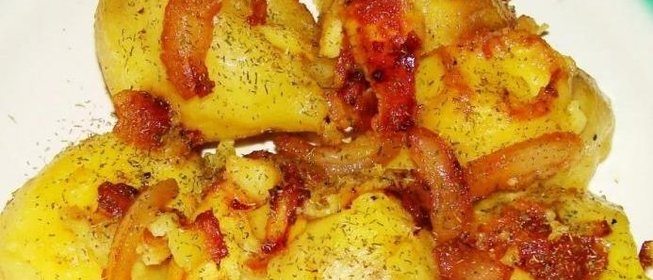 Картошка с салом в духовке