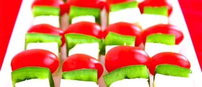 Закуска на шпажках на Новый год