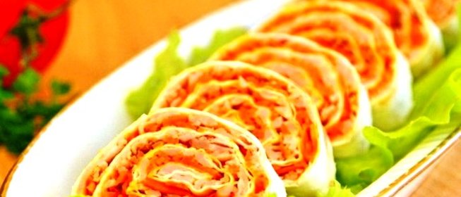 Лаваш с морковкой