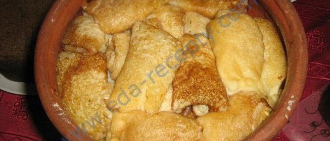 Постные блины с яблоками и корицей