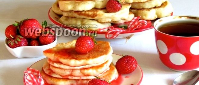 Пышные оладьи на кефире