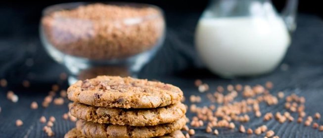 Шоколадное печенье из гречневой муки с маслом Beurre Noisette