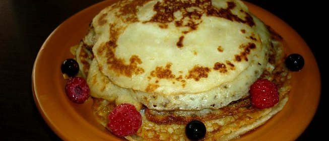 Блины из кислого молока без яиц