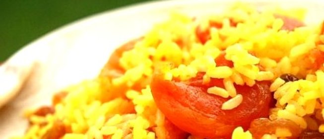 Сладкий плов с сухофруктами