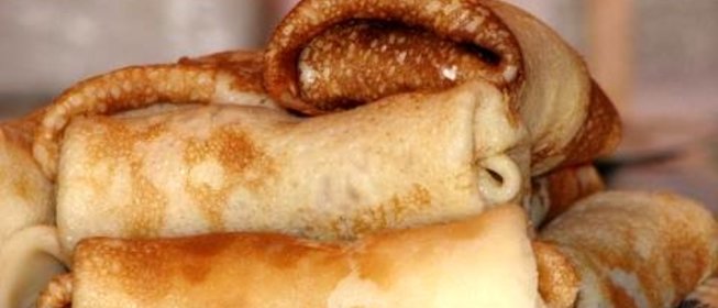 Блины с чесноком и сыром