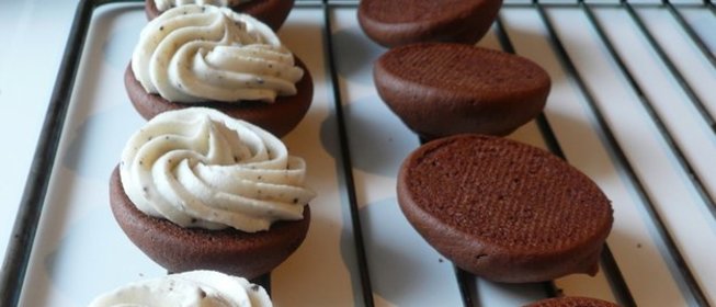 Печенье с ванильным кремом