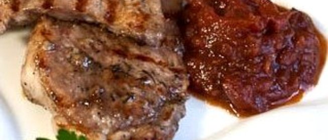 Свинина с соусом наршараб