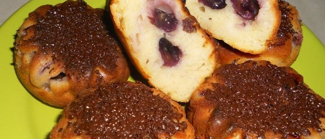 Кексы с виноградом