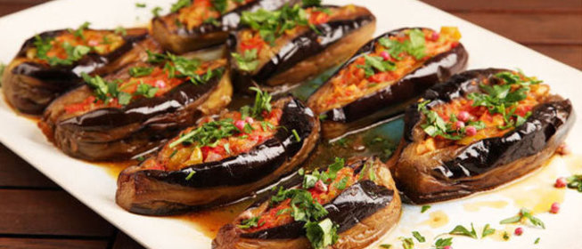 Баклажаны с рисом и йогуртом