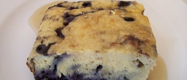 Творожная запеканка с голубикой