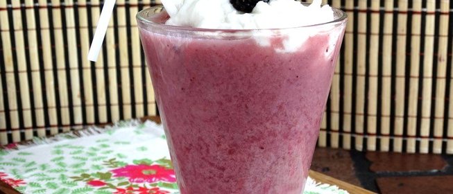 Ежевично - дынный смузи