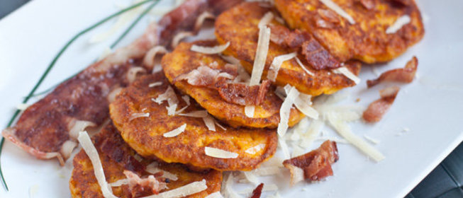 Несладкие оладьи из тыквы с сыром