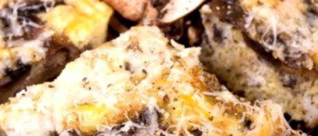 Горячая сырно-грибная закуска с тимьяном