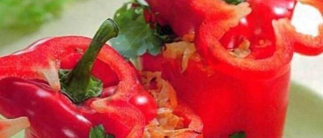 Фаршированный перец овощами