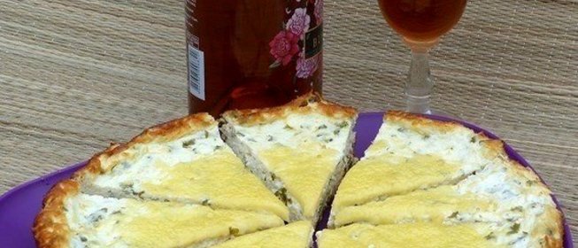Творожная запеканка с зеленью